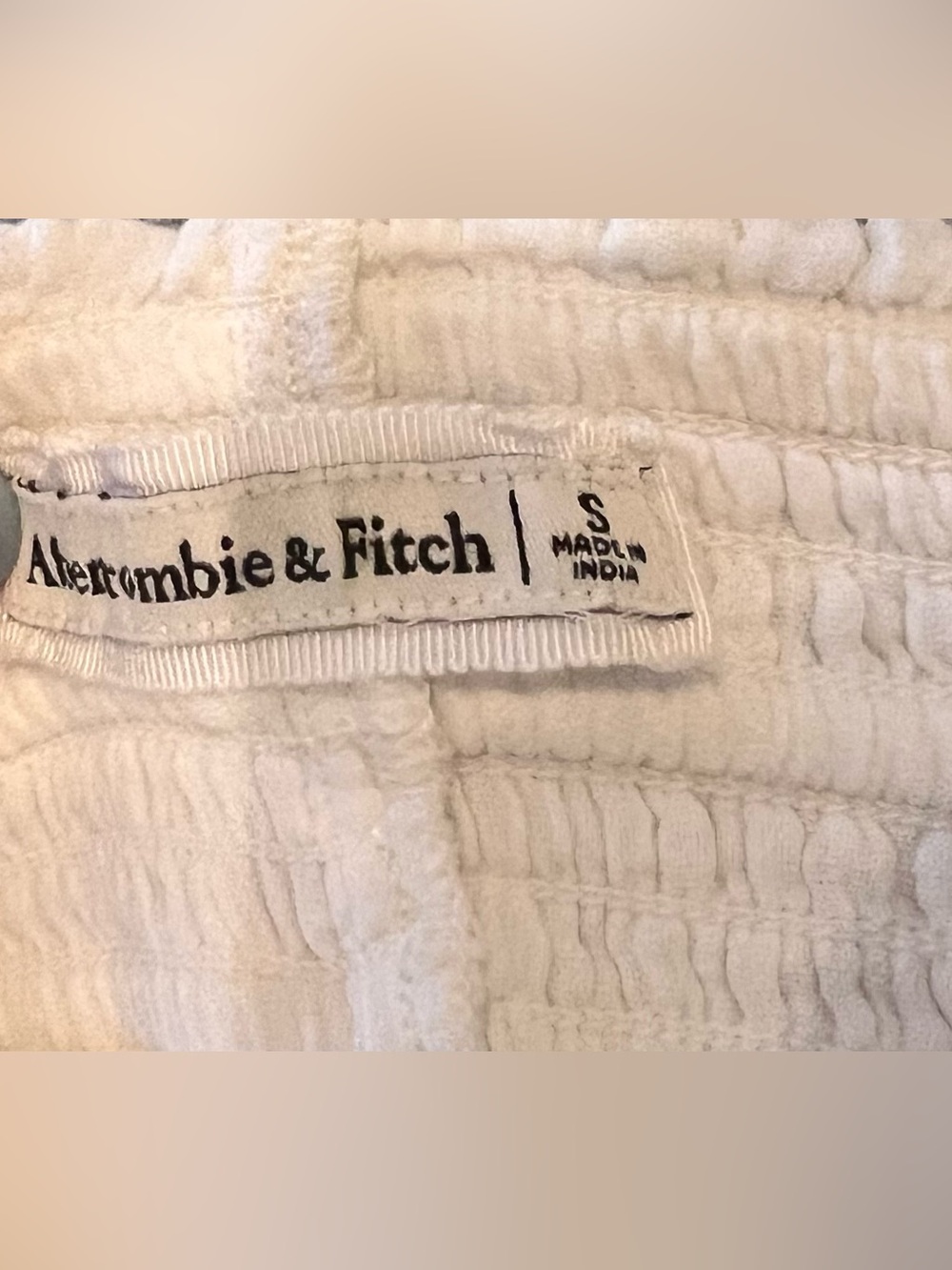 Abercrombie & Fitch White Gauze Beach Wide Leg Pants SMALL Boho Resort Coastal - Picture 4 of 8